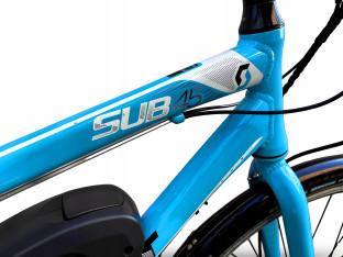 ROWER ELEKTRYCZNY SCOTT SUB45 HYDRAULIKA ALTUS 3X8 BIONX PRZEBIEG 1254KM