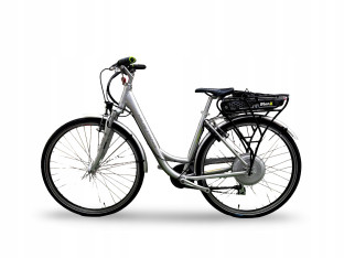 ROWER ELEKTRYCZNY DAMKA MUSTANG RAMA 48CM KOŁA 28" BIONX PRZEBIEG 4873KM