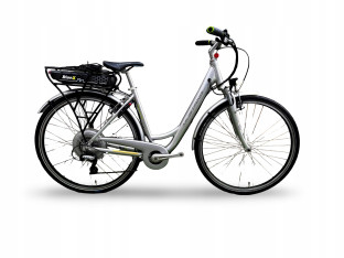 ROWER ELEKTRYCZNY DAMKA MUSTANG RAMA 48CM KOŁA 28" BIONX PRZEBIEG 4873KM