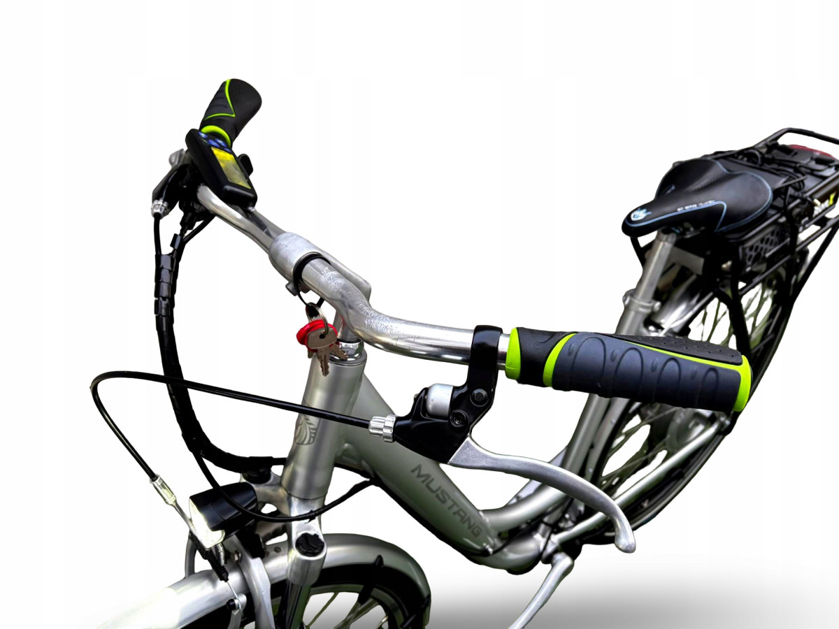 ROWER ELEKTRYCZNY DAMKA MUSTANG RAMA 48CM KOŁA 28" BIONX PRZEBIEG 4873KM