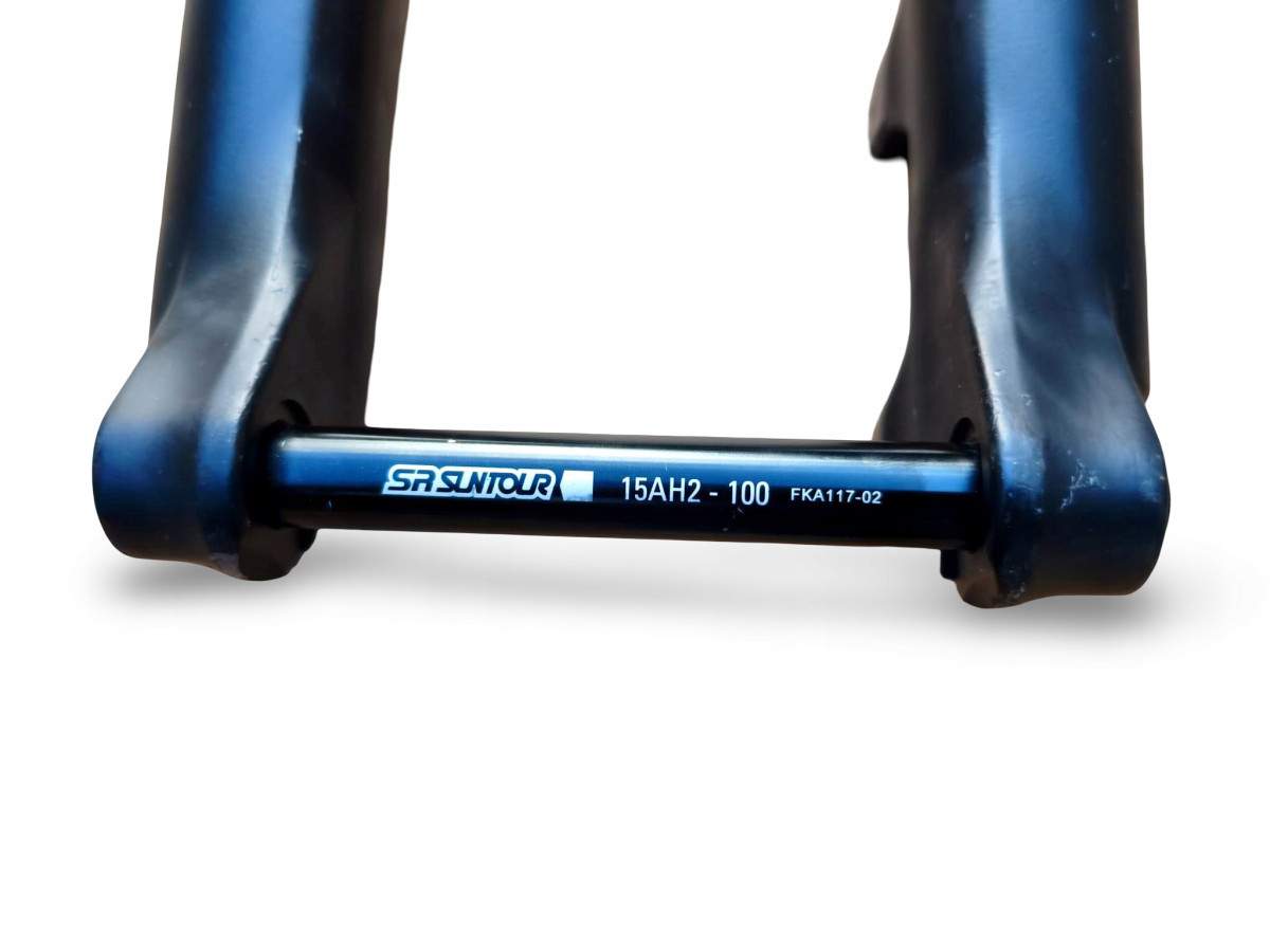 AMORTYZATOR ROWEROWY MTB SR SUNTOUR KOŁO 27,5" TAPERED BLOKADA OŚ 15X100