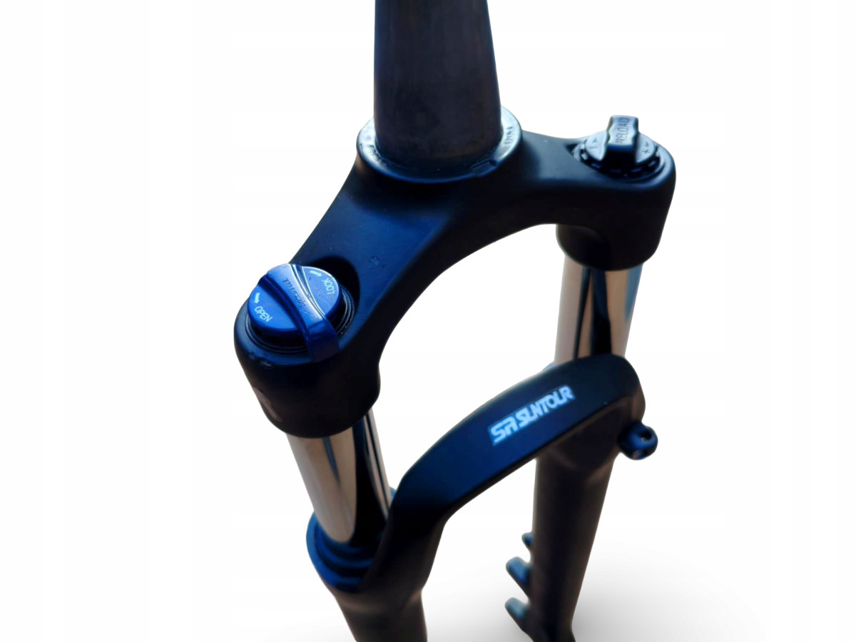 AMORTYZATOR ROWEROWY MTB SR SUNTOUR KOŁO 27,5" TAPERED BLOKADA OŚ 15X100