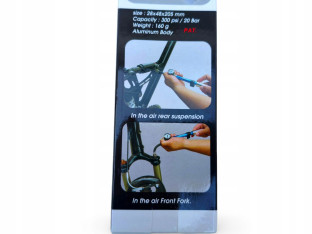 POMPKA DO AMORTYZATORÓW ROWEROWYCH AIRBONE ZT-801 KOMPAKTOWA LEKKA 300PSI