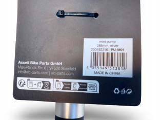 POMPKA ROWEROWA RĘCZNA UNIWERSALNA XLC PU-M01 SREBRNA MINI KOMPAKTOWA