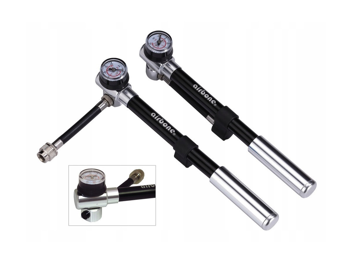 POMPKA DO AMORTYZATORÓW ROWEROWYCH AIRBONE ZT-801 KOMPAKTOWA LEKKA 300PSI