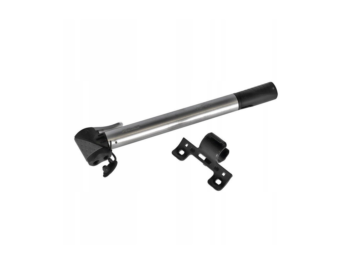 POMPKA ROWEROWA RĘCZNA UNIWERSALNA XLC PU-M01 SREBRNA MINI KOMPAKTOWA