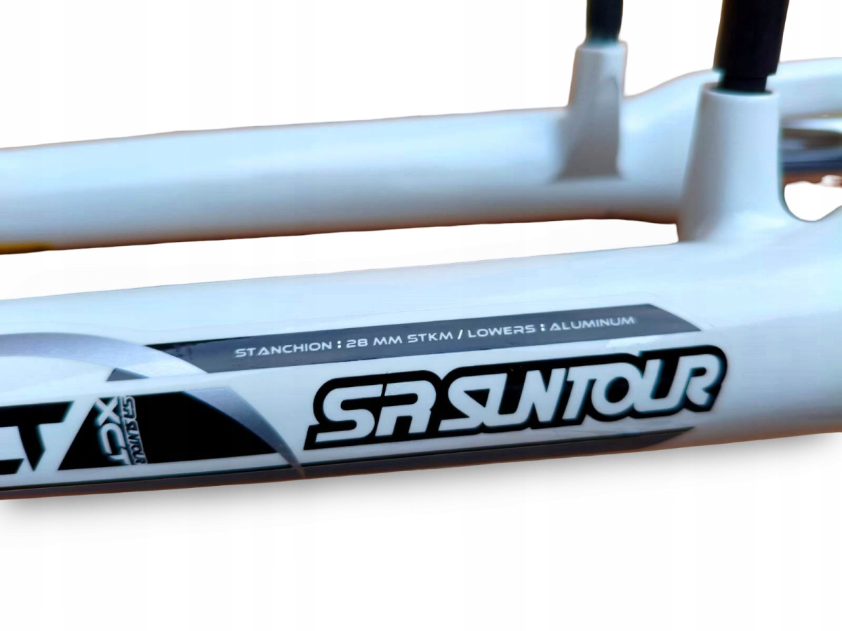 AMORTYZATOR ROWEROWY SR SUNTOUR XCT28 KOŁO 26" SKOK 100MM V-BRAKE QR 9MM