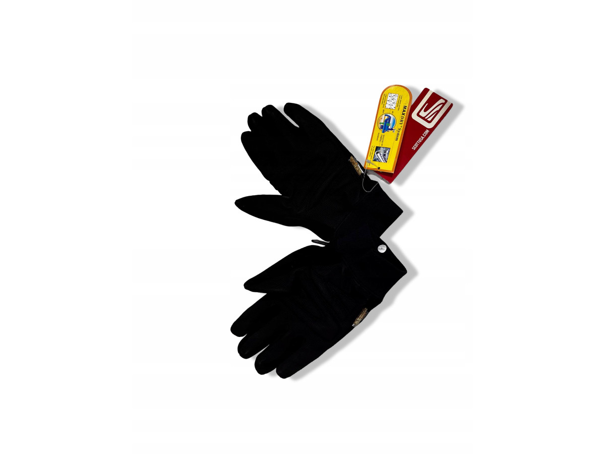 RĘKAWICZKI ROWEROWE SCOTT CZARNE ZIMOWE CIEPŁE ROZMIAR M 100% POLIESTER