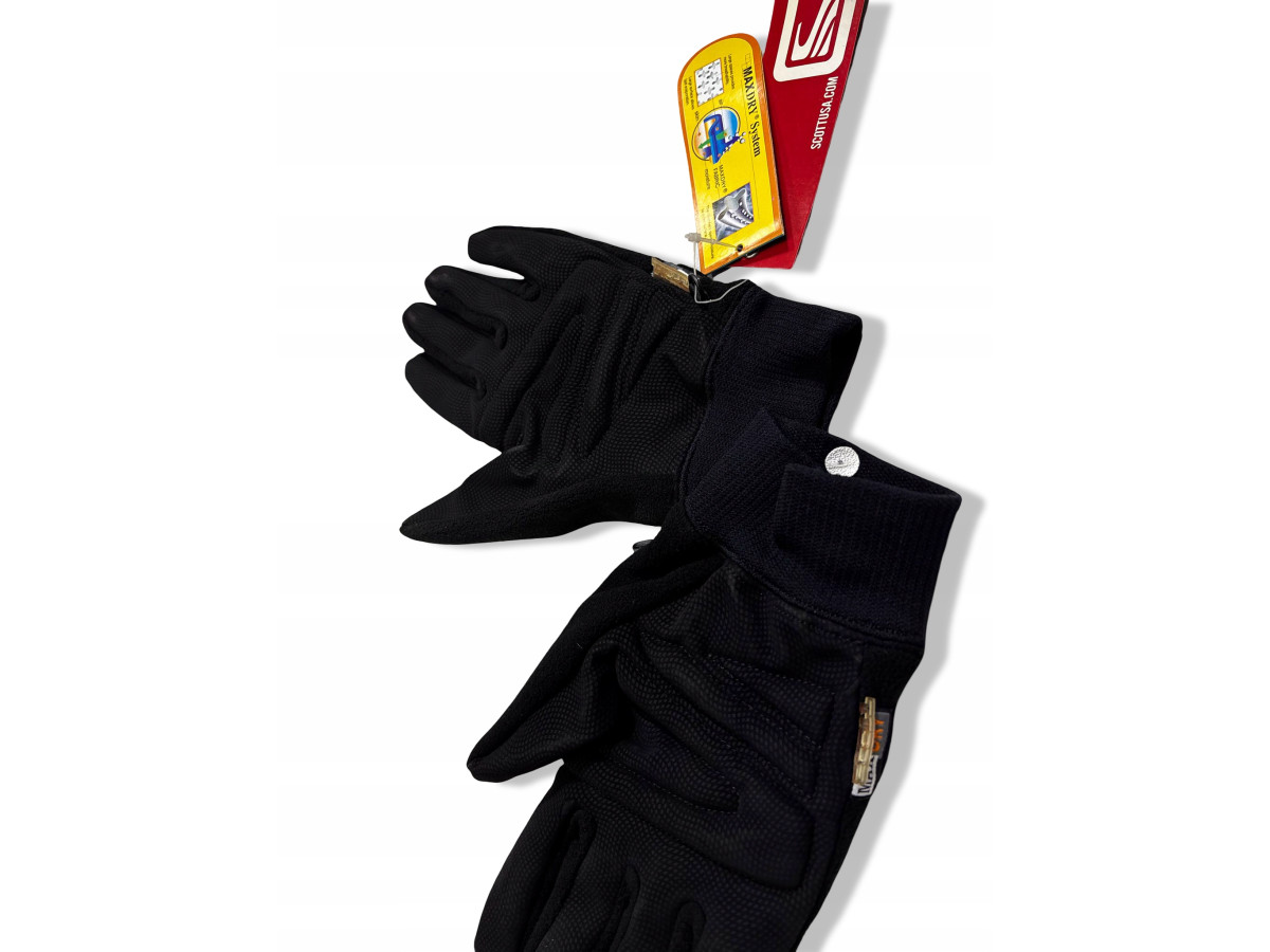 RĘKAWICZKI ROWEROWE SCOTT CZARNE ZIMOWE CIEPŁE ROZMIAR XL