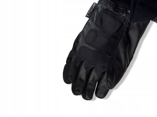 RĘKAWICZKI ROWEROWE SCOTT ROZMIAR L ZIMOWE CIEPŁE SKÓRZANE CZARNE