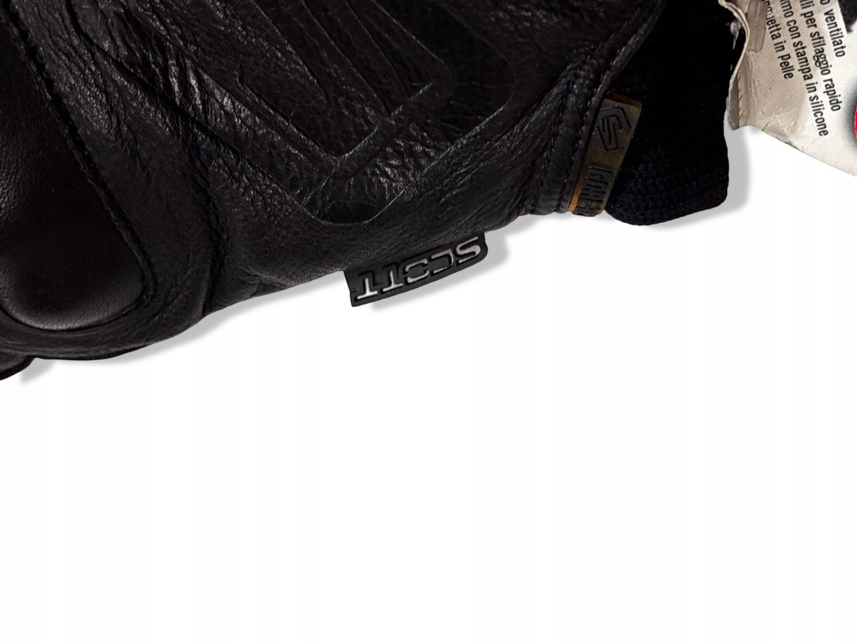 RĘKAWICZKI ROWEROWE SCOTT ROZMIAR L ZIMOWE CIEPŁE SKÓRZANE CZARNE