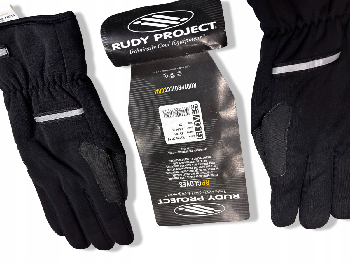 RĘKAWICZKI ROWEROWE RUDY PROJECT ROZMIAR XL ZIMOWE CIEPŁE CZARNE