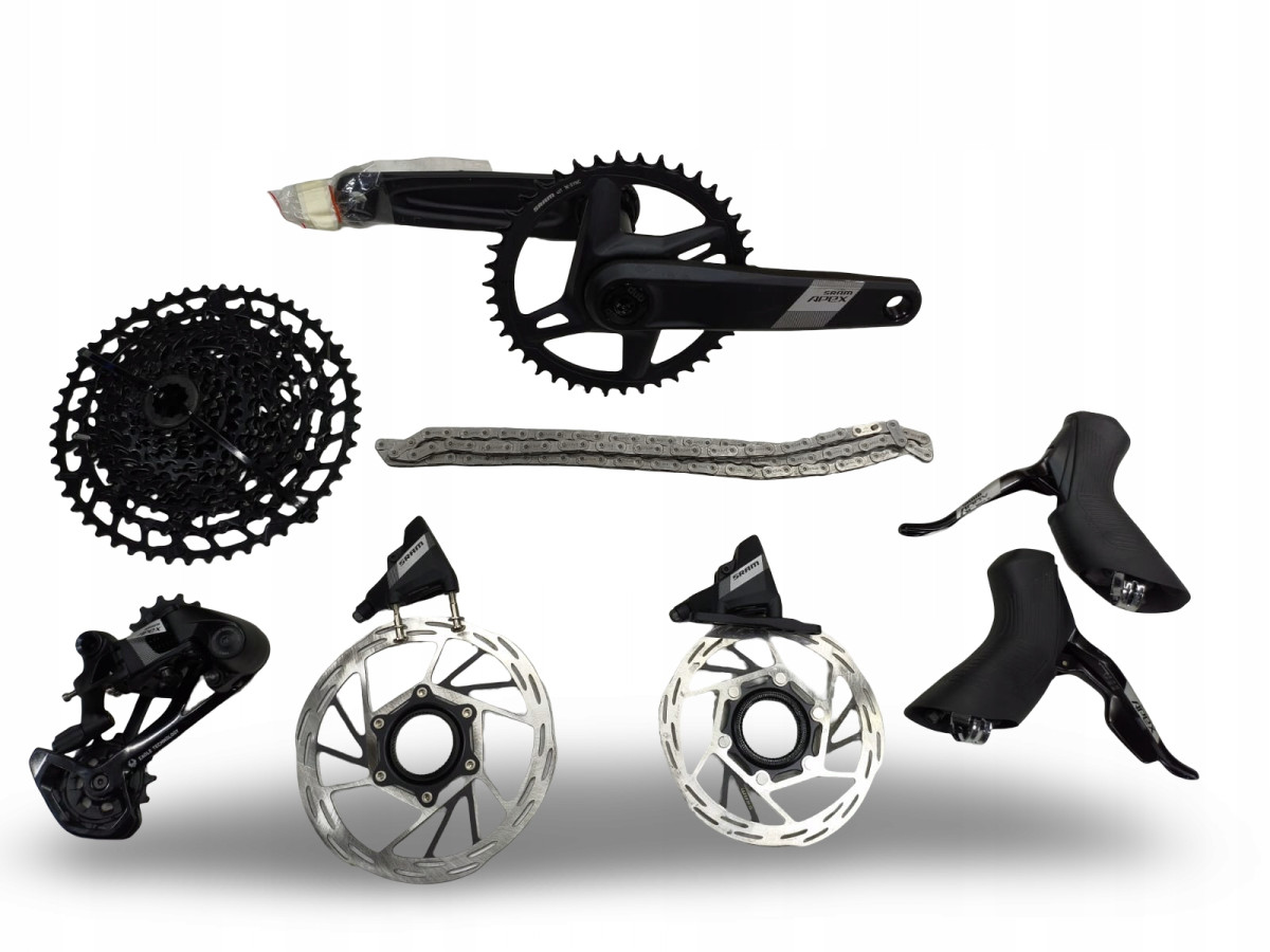 KOMPLETNY ZESTAW NAPĘDU SRAM APEX / EAGLE 1X12 GROUPSET GRAVEL SZOSA