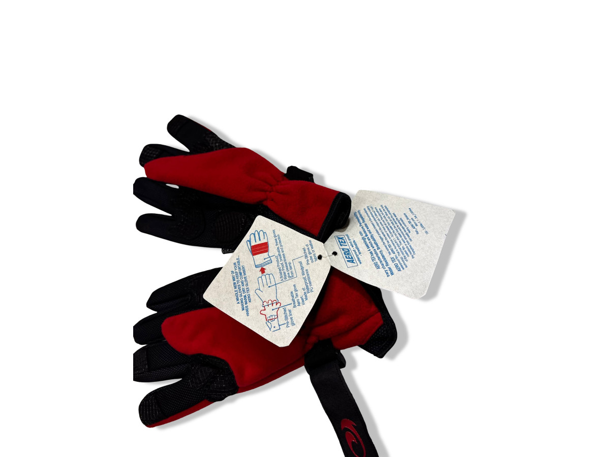 RĘKAWICZKI ROWEROWE KELLYS OCIEPLANE AEROTEX CZERWONE ZIMOWE ROZMIAR M