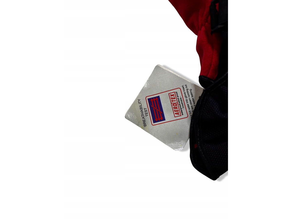 RĘKAWICZKI ROWEROWE KELLYS OCIEPLANE AEROTEX CZERWONE ZIMOWE ROZMIAR M