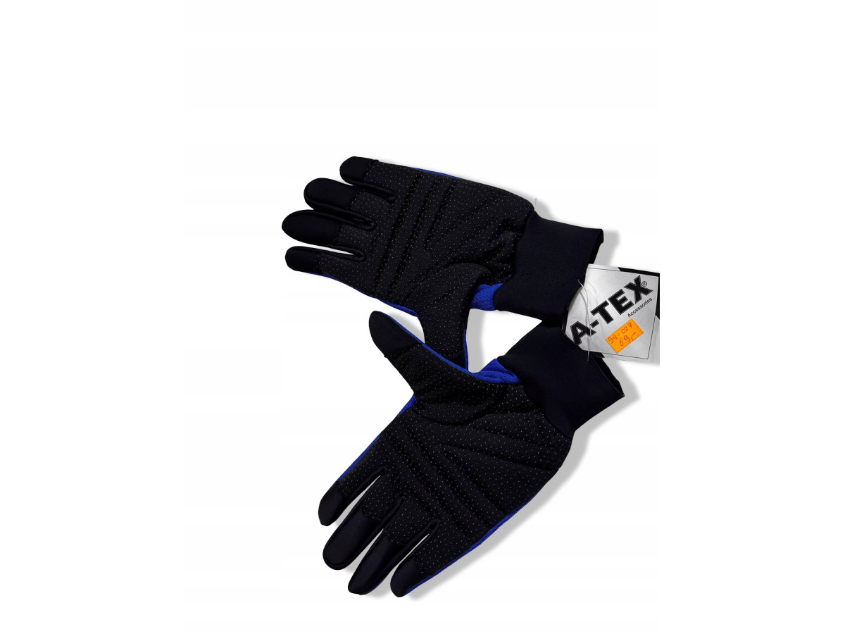 RĘKAWICZKI BIEMME NIEBIESKIE OCIEPLANE OCHRANIACZE ZIMOWE ROZMIAR S