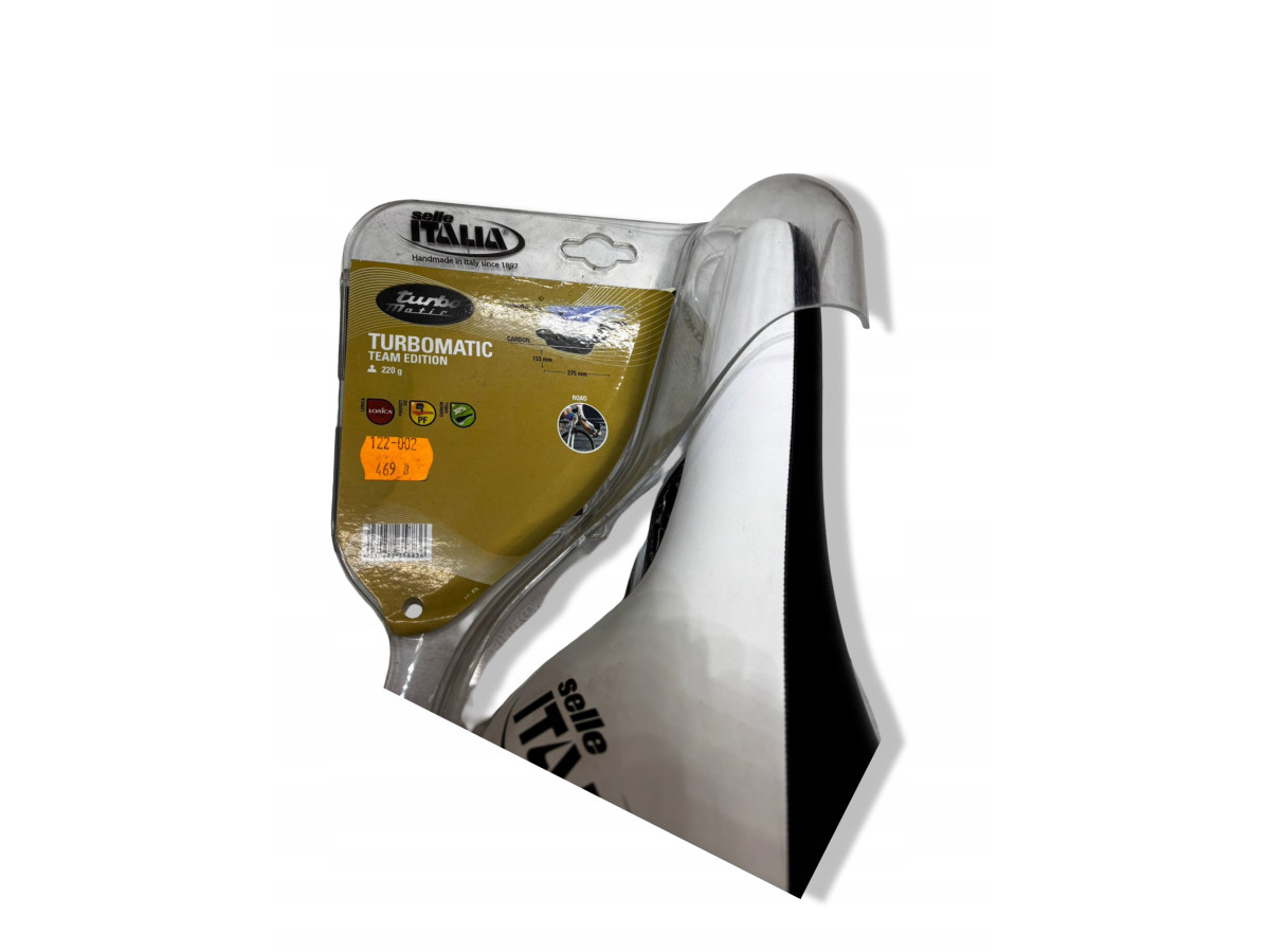 SIODEŁKO ROWEROWE SELLE ITALIA TURBOMATIC TEAM EDITION 220G CARBON