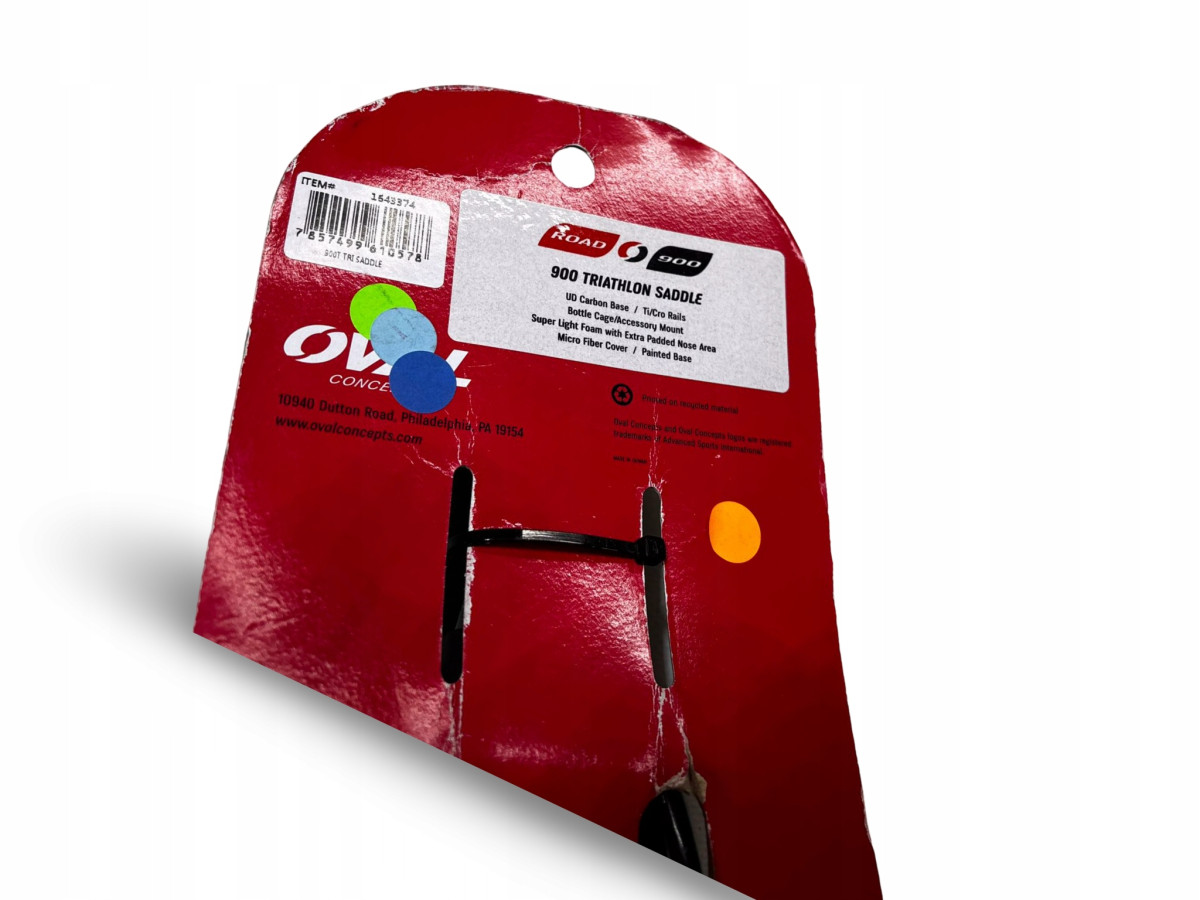 SIODEŁKO ROWEROWE OVAL 900 TRIATHLON SADDLE CZARNE SZOSOWE CARBON