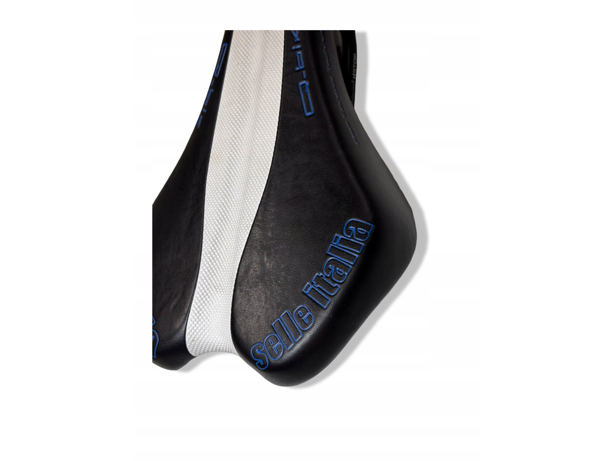 SIODEŁKO ROWEROWE SELLE ITALIA Q-BIK FLEX CONTROL SZOSOWE MTB CZARNO-BIAŁE