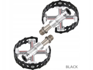 PEDAŁY XPEDO TRAVERSE 6 PLATFORMOWE BLACK ALUMINIUM CROMO XCF06AC