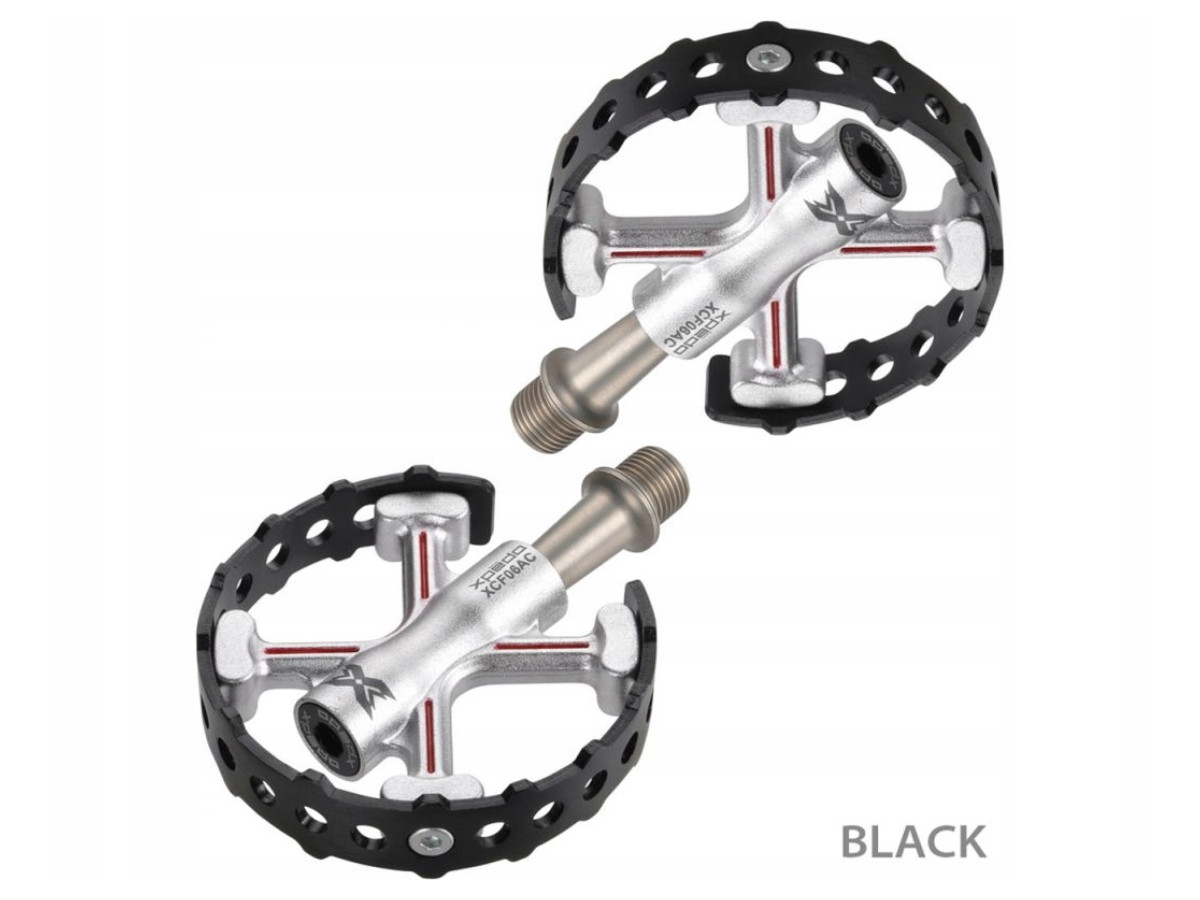 PEDAŁY XPEDO TRAVERSE 6 PLATFORMOWE BLACK ALUMINIUM CROMO XCF06AC