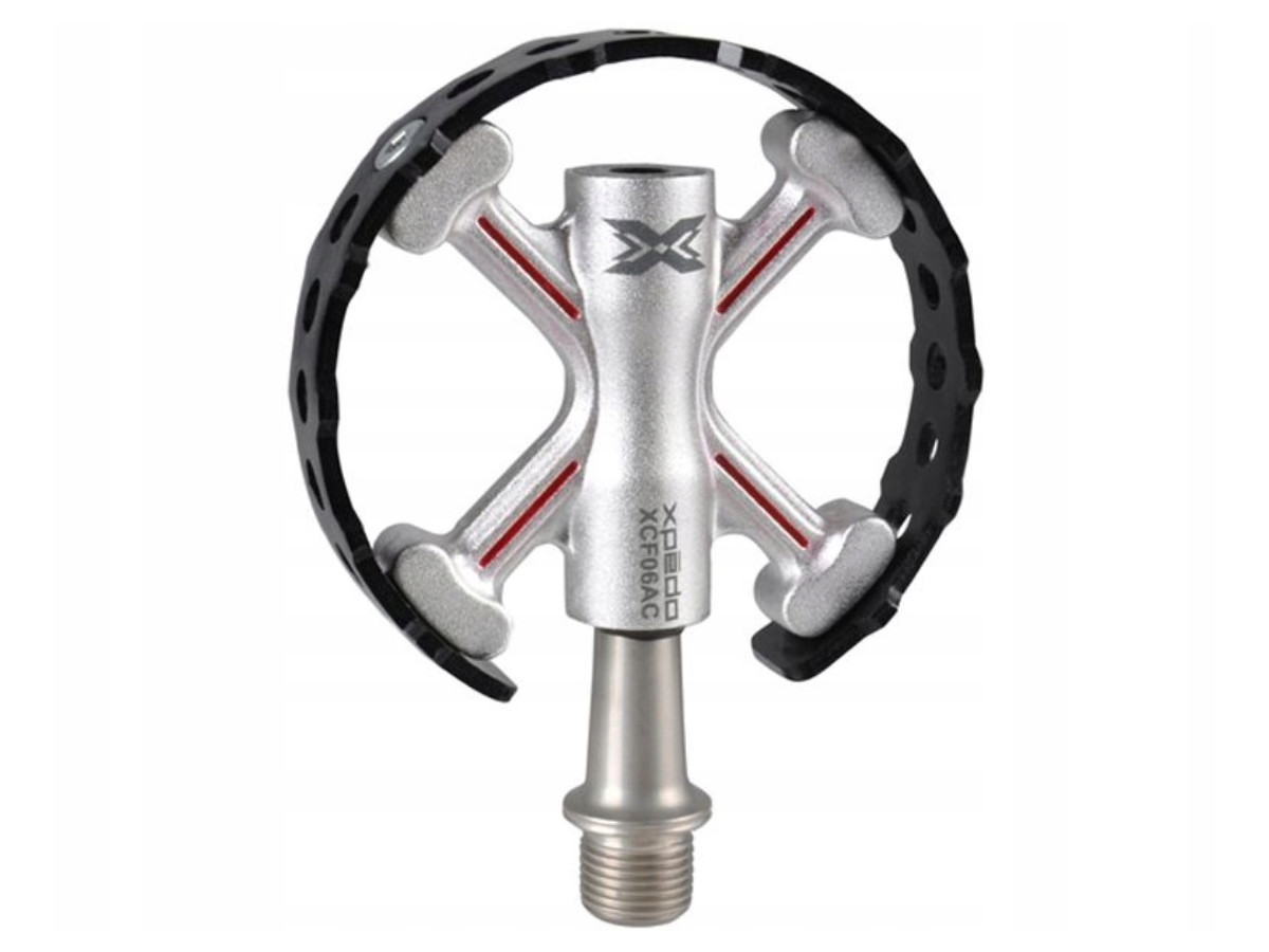 PEDAŁY XPEDO TRAVERSE 6 PLATFORMOWE BLACK ALUMINIUM CROMO XCF06AC