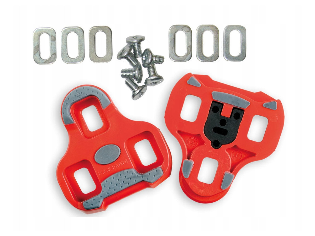 BLOKI DO PEDAŁOW LOOK KEO SPD GRIP CZEROWONE 9 STOPNI ANTI-SLIP