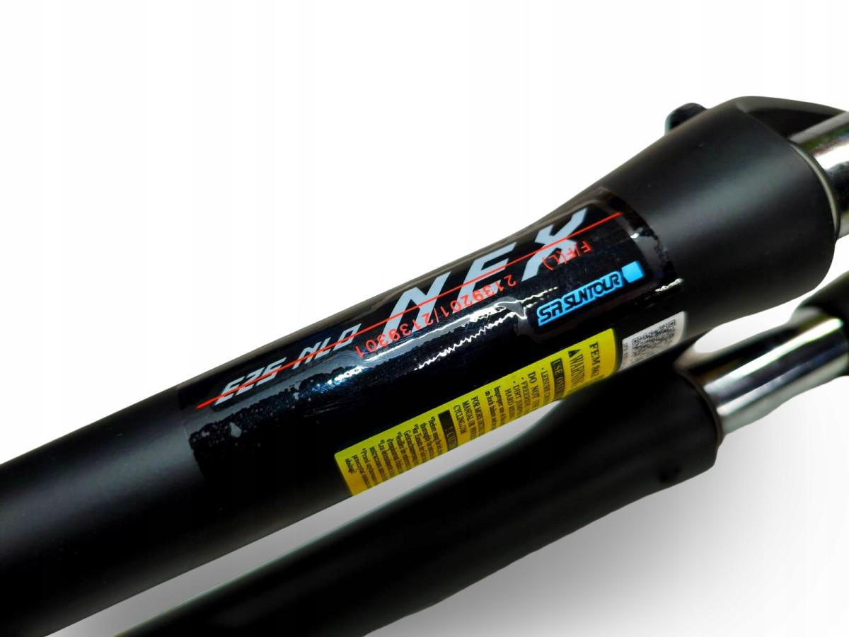 AMORTYZATOR ROWEROWY SR SUNTOUR E25 NLO NEX KOŁO 28" QR9 SKOK 63MM 1,1/8"