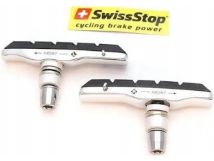 KLOCKI HAMULCOWE SWISSSTOP V-BRAKE SREBRNE CZARNE ORGINAL BLACK