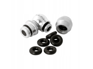 POMPKA LEZYNE KOŃCÓWKA SREBRNY SLIP CHUCK CNC ALUMINIUM