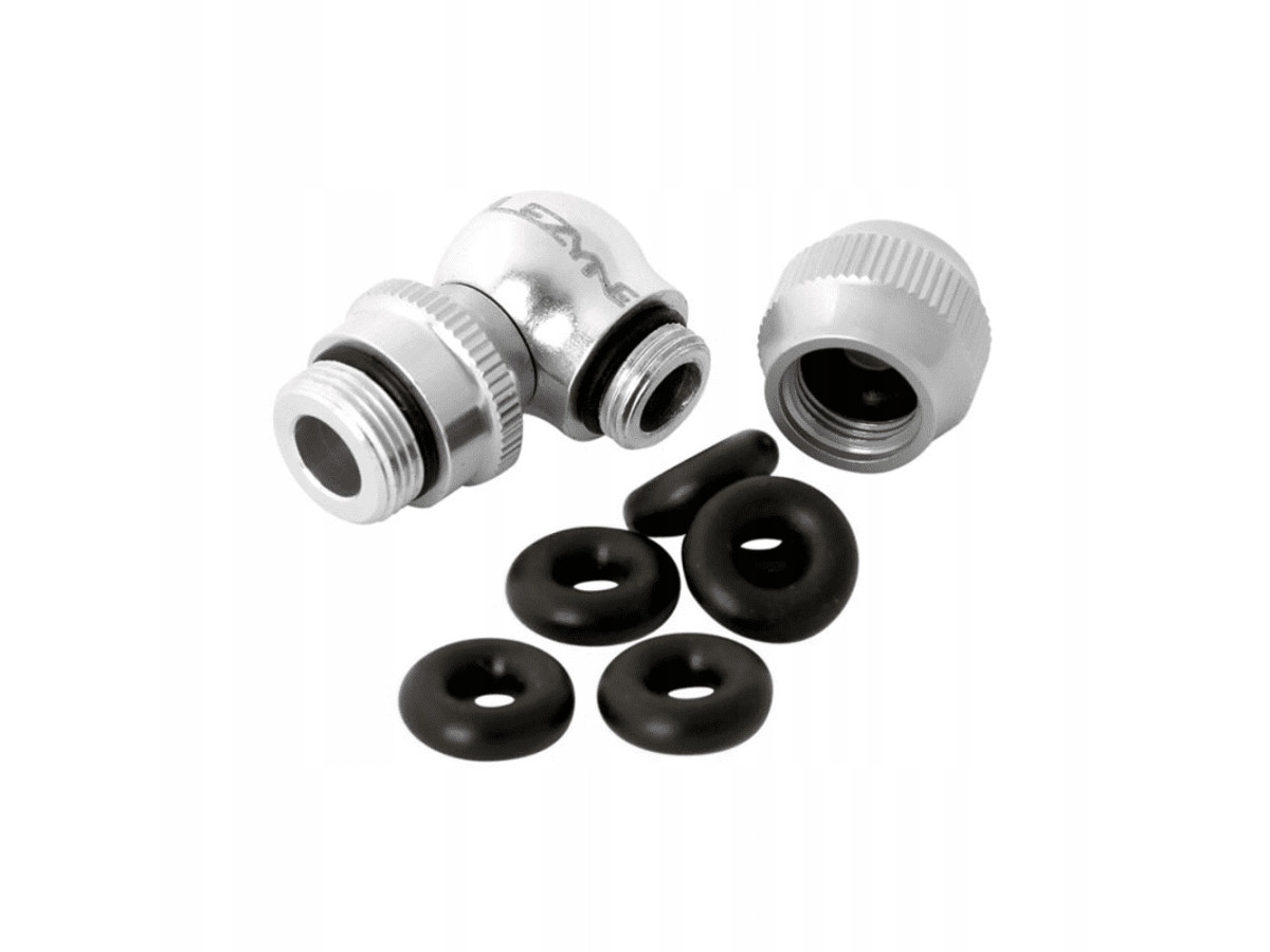 POMPKA LEZYNE KOŃCÓWKA SREBRNY SLIP CHUCK CNC ALUMINIUM