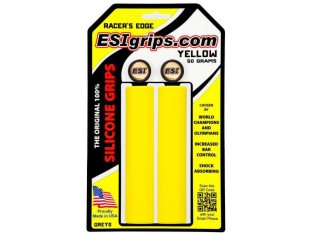 CHWYTY ROWEROWE ESI GRIPS RACER EDGE SILICONE MADE IN USA YELLOW