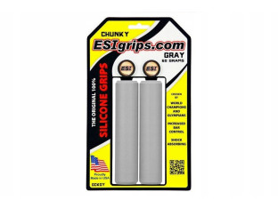CHWYTY ROWEROWE ESI GRIPS RACER EDGE SILICONE MADE IN USA GRAY