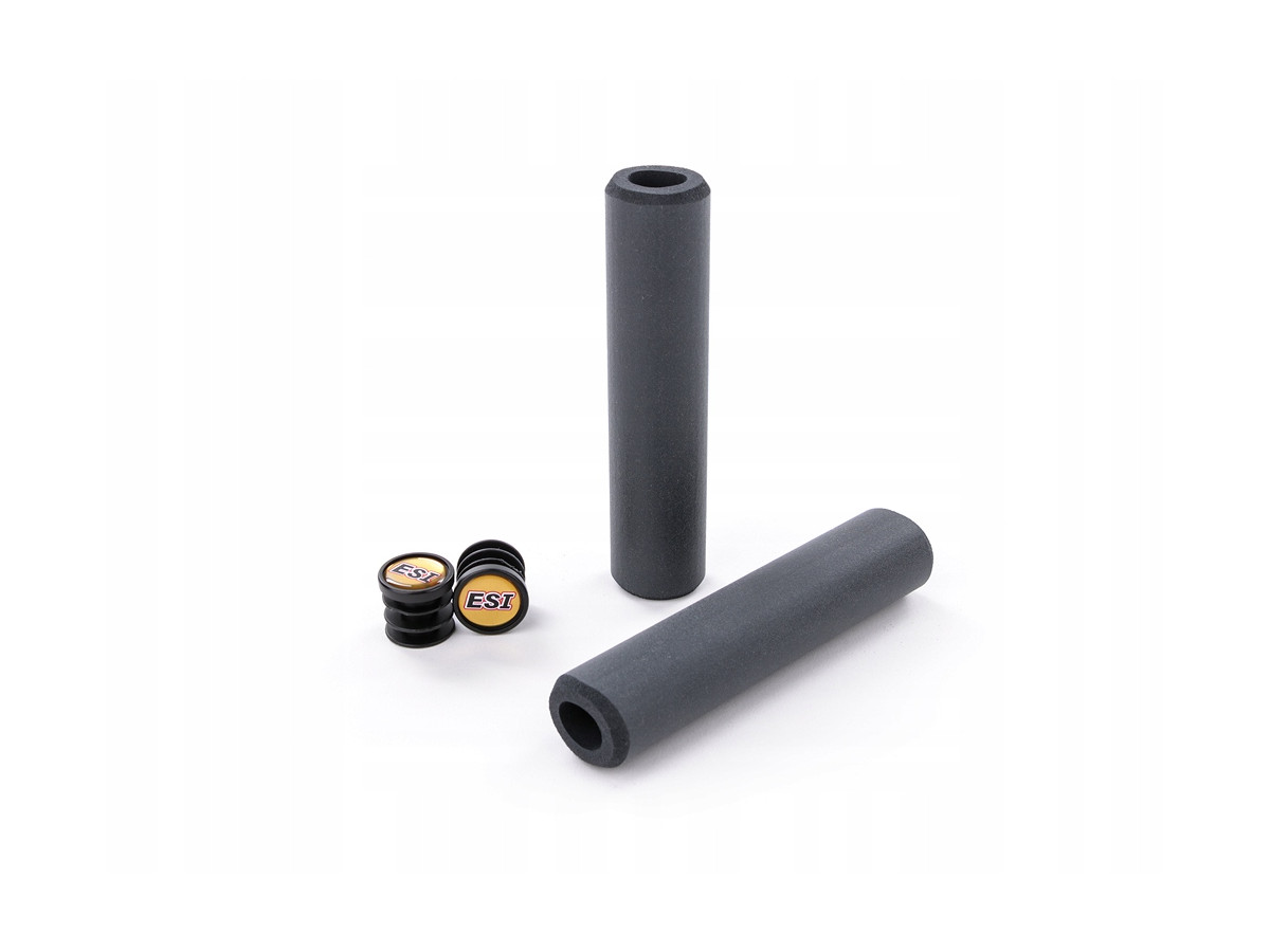 CHWYTY ROWEROWE ESI GRIPS RACER EDGE SILICONE MADE IN USA GRAY