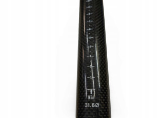 SZTYCA KARBONOWA SZOSA/MTB OVAL CONCEPTS 31,6MM DŁUGOŚĆ 225MM WAGA 220G