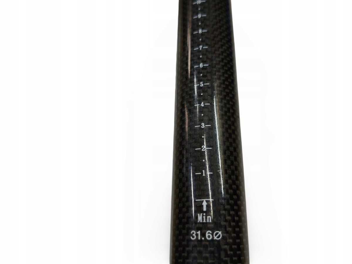 SZTYCA KARBONOWA SZOSA/MTB OVAL CONCEPTS 31,6MM DŁUGOŚĆ 225MM WAGA 220G