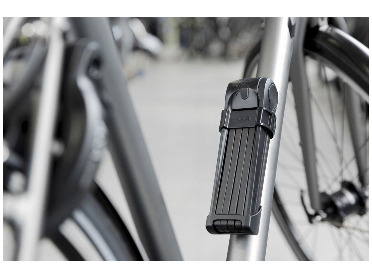 ZAPIĘCIE ROWEROWE SKŁADANE AXA FOLD 100 100CM STAL HARTOWANA 7MM + UCHWYT