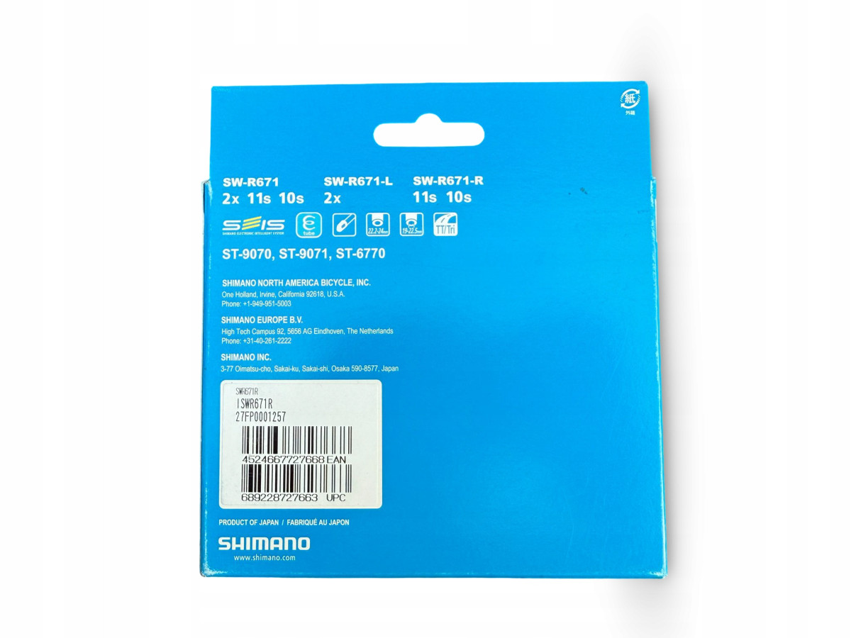 PRZEŁĄCZNIK SHIMANO SW-R671-R DI2 SEIS ETUBE 10/11/12S ST-6770 9070 9071
