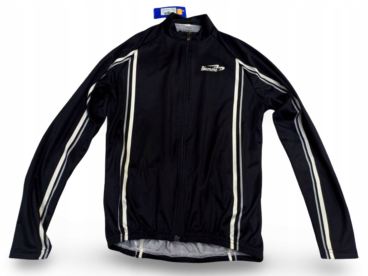 BLUZA ROWEROWA BIEMME MAGLIA ROZMIAR M CZARNA Z ODBLASKAMI MADE IN ITALY