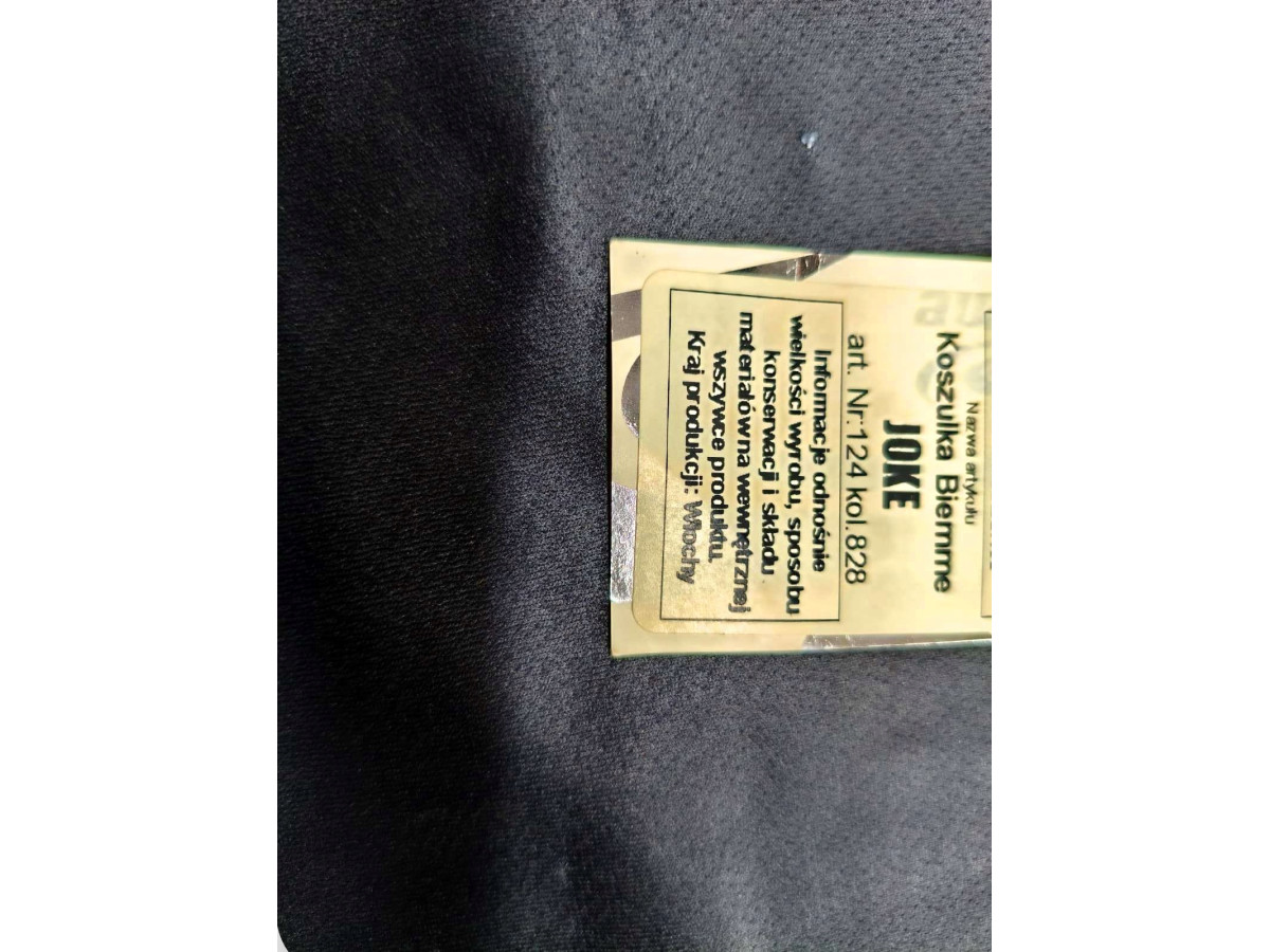 BLUZA ROWEROWA BIEMME MAGLIA ROZMIAR M CZARNA Z ODBLASKAMI MADE IN ITALY