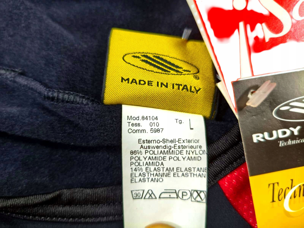 SPODNIE ROWEROWE RUDY PROJECT ROZMIAR L MADE IN ITALY WINDTEX WKŁADKA