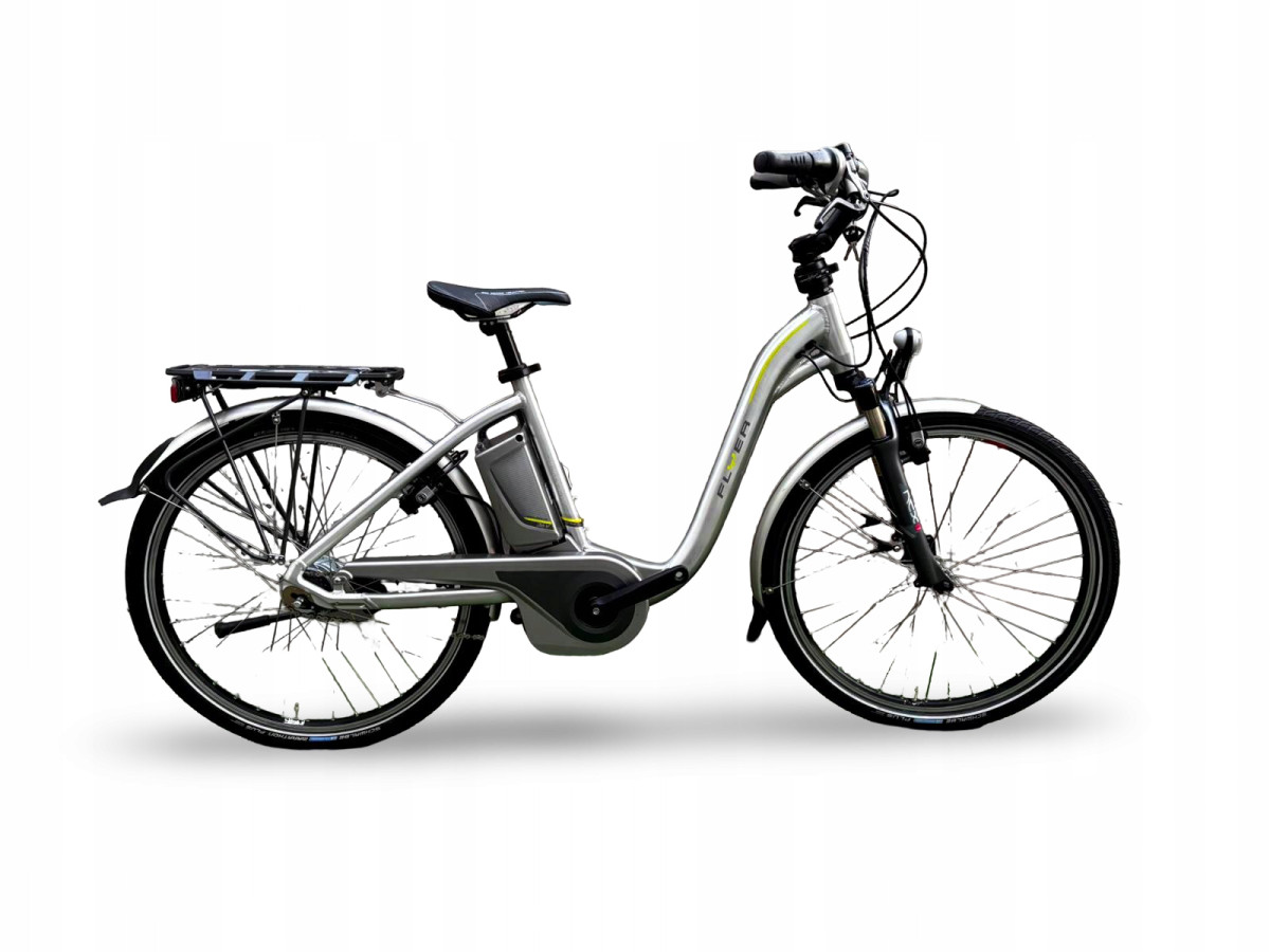 ROWER ELEKTRYCZNY FLYER RAMA 50CM KOŁA 26 SHIMANO NEXUS 8S BATERIA 540WH