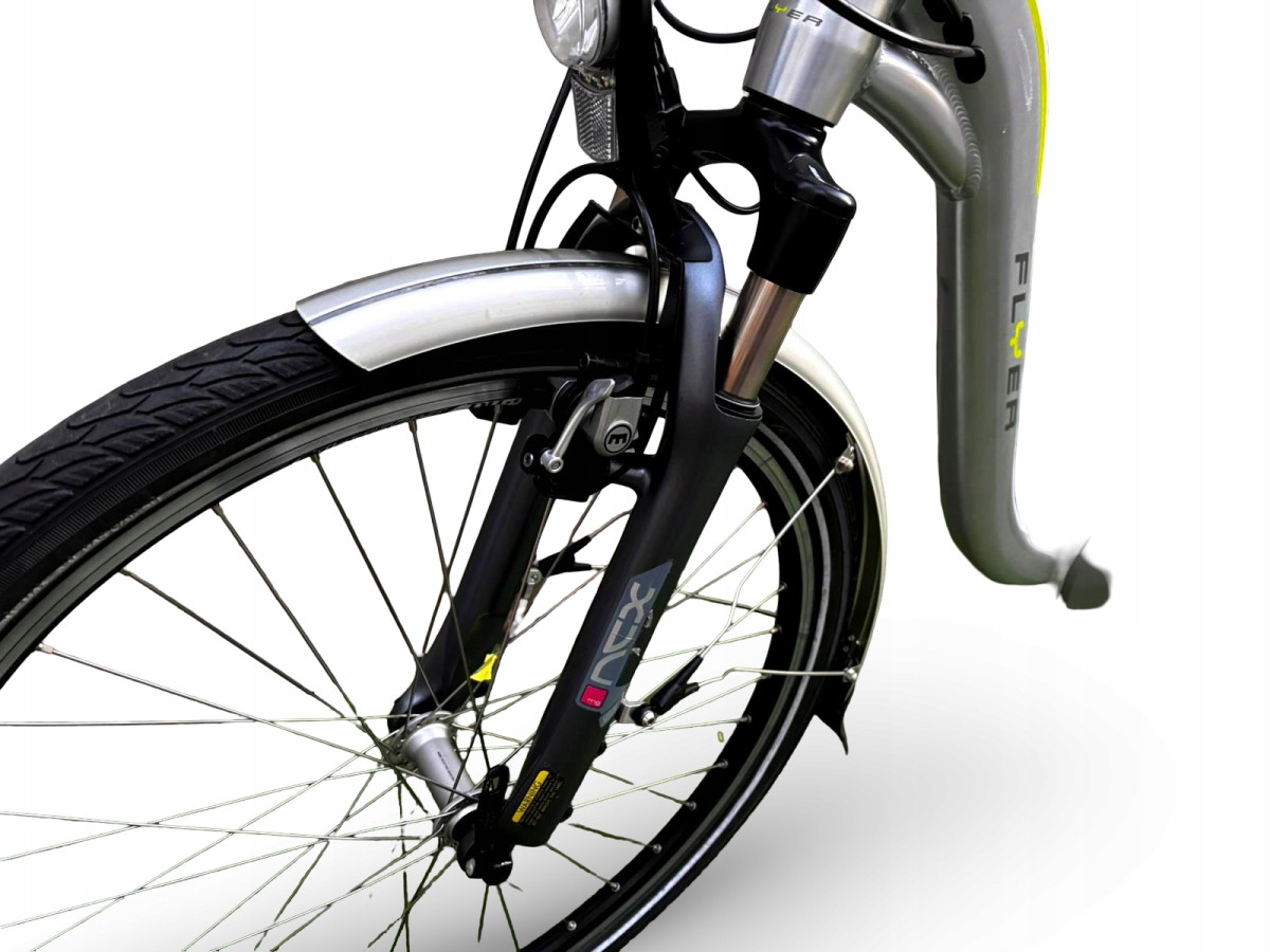 ROWER ELEKTRYCZNY FLYER RAMA 50CM KOŁA 26 SHIMANO NEXUS 8S BATERIA 540WH