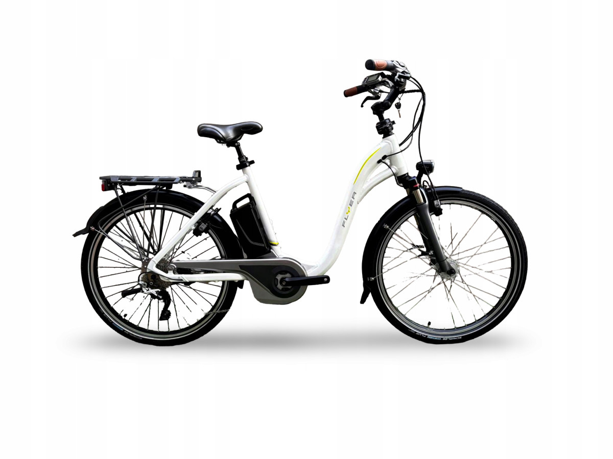 ROWER ELEKTRYCZNY FLYER RAMA 50CM KOŁA 26 DEORE XT 10S PRZEBIEG 896KM 540WH