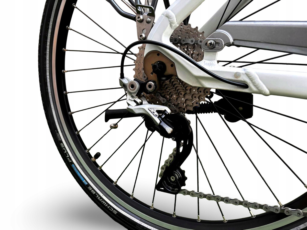 ROWER ELEKTRYCZNY FLYER RAMA 50CM KOŁA 26 DEORE XT 10S PRZEBIEG 896KM 540WH