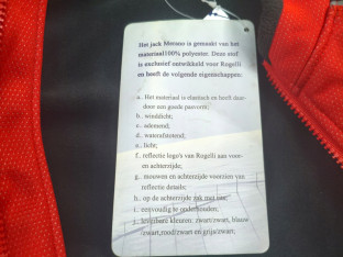 BLUZA ROWEROWA KOLARSKA ROGELLI MERANO ROZMIAR S CZERWONA