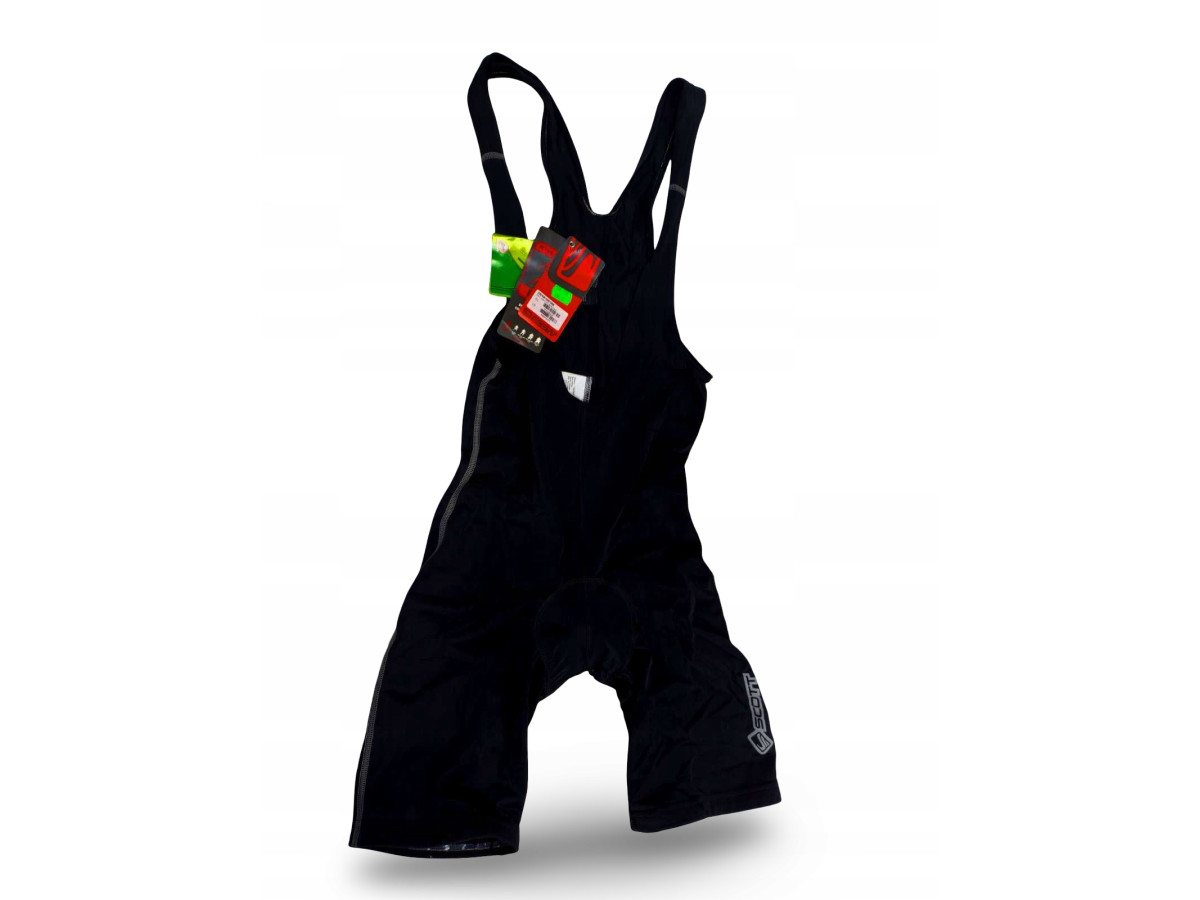 SPODENKI ROWEROWE SCOTT BIBSHORTS NA SZELKACH ROZMIAR L/34 WKŁADKA CZARNE