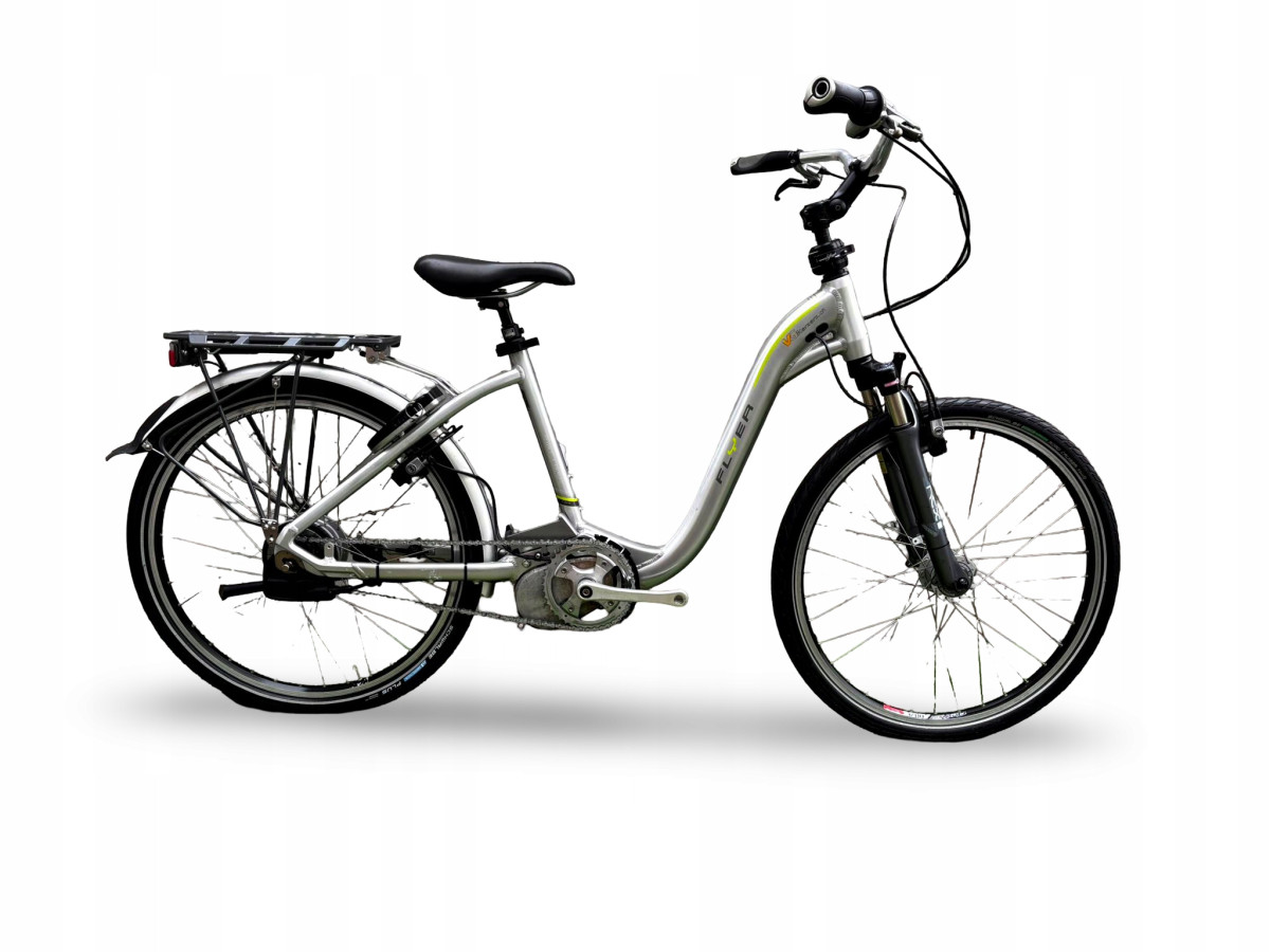 ROWER ELEKTRYCZNY MIEJSKI FLYER RAMA 46CM KOŁA 26" NUVINCI ENVIOLO