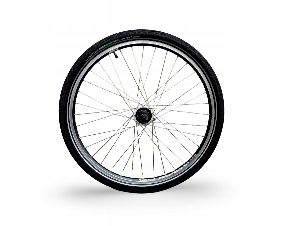 KOŁO PRZEDNIE ALEXRIMS 26" DYNAMO DEORE XT SCHWALBE ROAD CRUISER 26X1,75