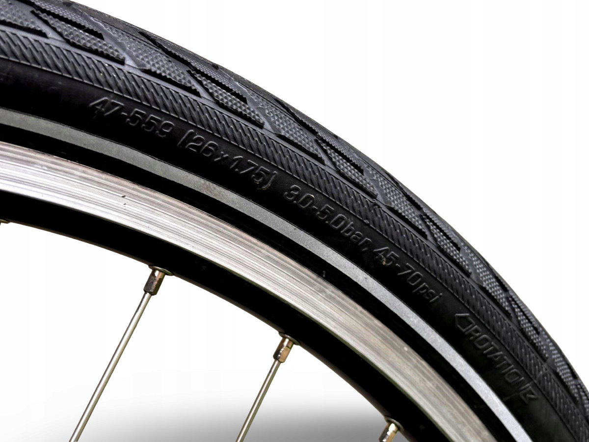 KOŁO PRZEDNIE ALEXRIMS 26" DYNAMO DEORE XT SCHWALBE ROAD CRUISER 26X1,75